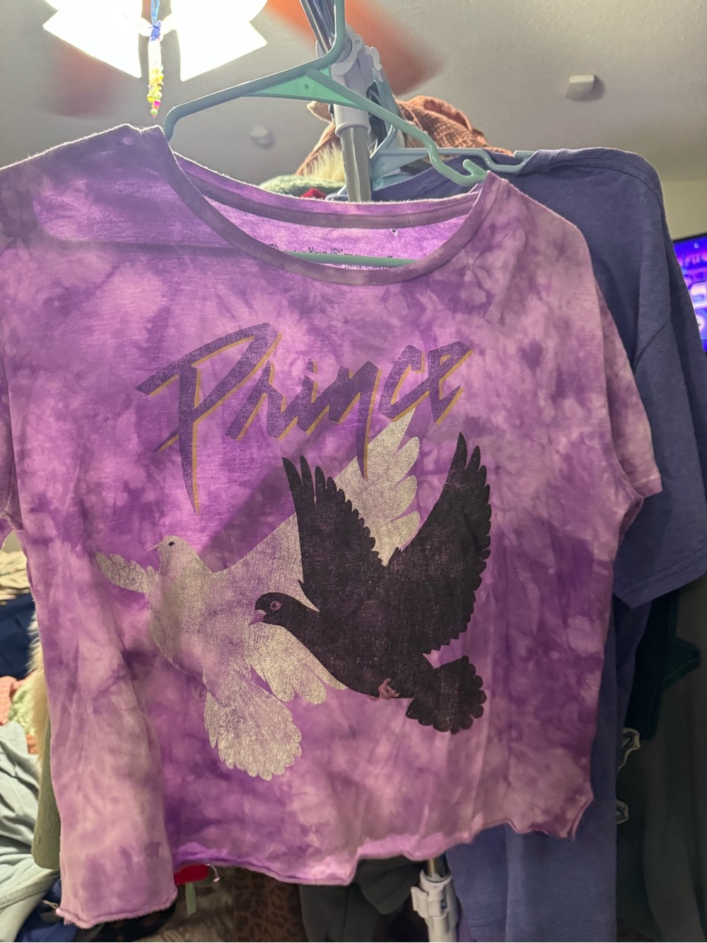 Rowdy Sprout Purple Tie-Dye Prince Graphic Tee